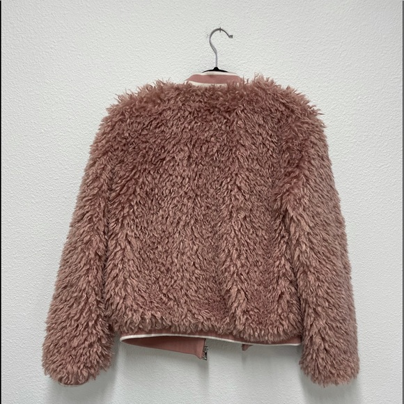 Zara Pink Fluffy Jacket - Picture 3 of 8